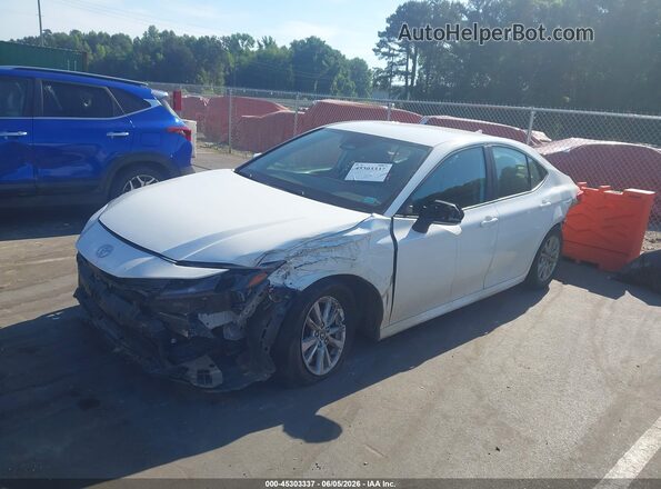 4T1DAACK8SU575701 2025 TOYOTA CAMRY White Առջևի ձախ երեք քառորդ տեսարան
