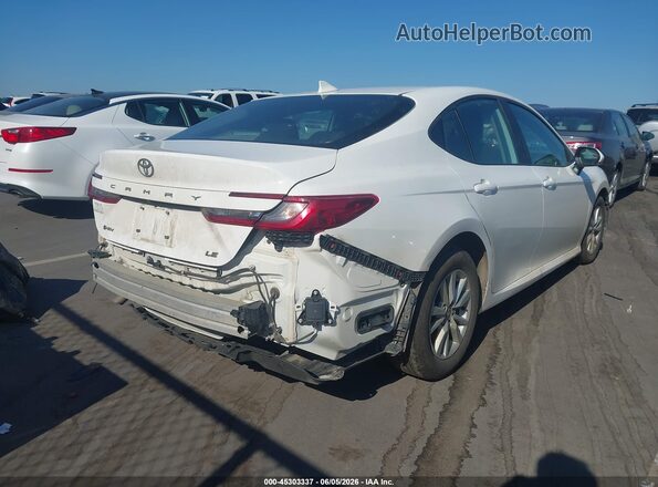 4T1DAACK8SU575701 2025 TOYOTA CAMRY White Հետևի աջ