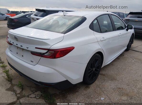 4T1DAACK8SU588531 2025 TOYOTA CAMRY White Tył prawy