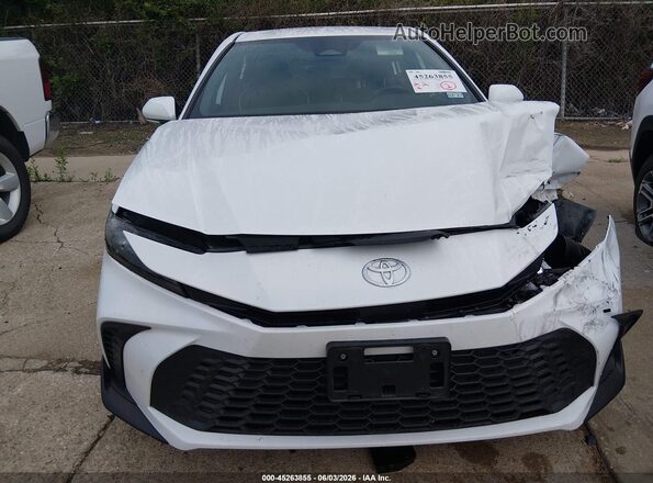 4T1DAACK8SU588531 2025 TOYOTA CAMRY White Widok zestawu wskaźników