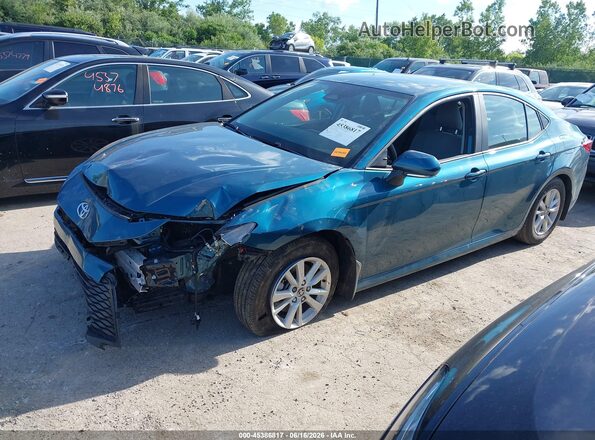 4T1DAACK8SU640143 2025 TOYOTA CAMRY Бирюзовый Передняя левая четверть