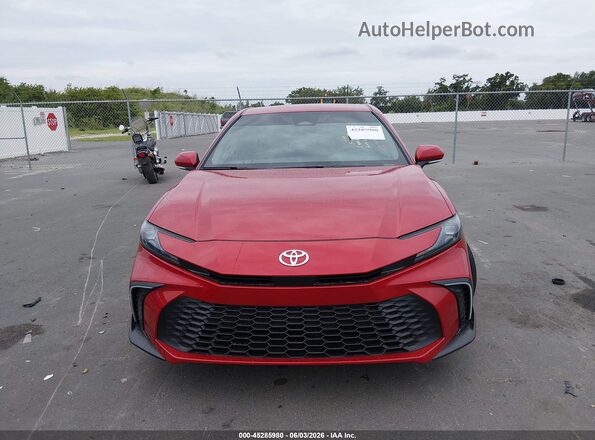 4T1DAACK8TU288277 2026 TOYOTA CAMRY Red Widok zestawu wskaźników