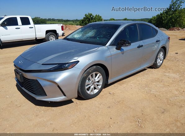 4T1DAACK9SU541248 2025 TOYOTA CAMRY Silver წინა მარცხენა ხედი სამი მეოთხედიდან