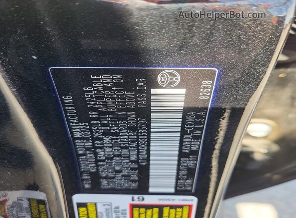 4T1DAACK9SU585797 2025 TOYOTA CAMRY Черный 
