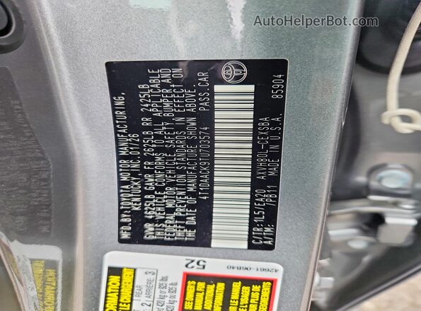 4T1DAACK9TU703574 2026 TOYOTA CAMRY Gray 