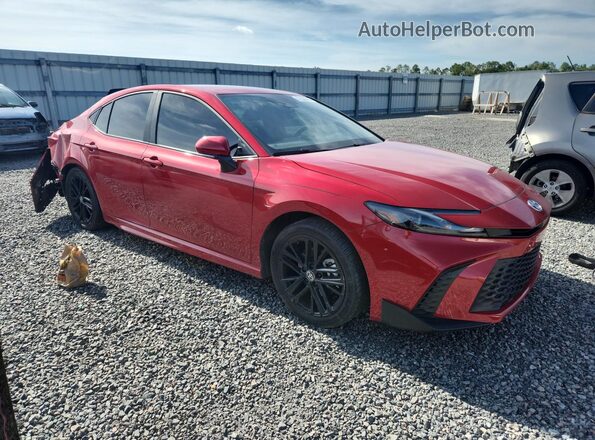 4T1DAACKXSU015162 2025 TOYOTA CAMRY Красный Передняя правая четверть