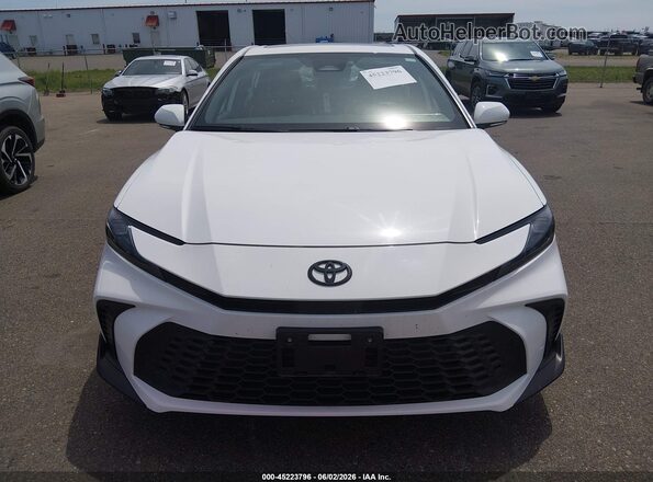 4T1DAACKXSU100471 2025 TOYOTA CAMRY White Вид щитка приладів