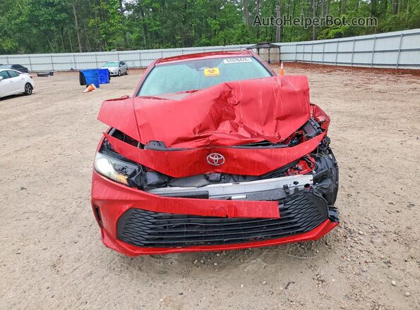 4T1DAACKXSU112958 2025 TOYOTA CAMRY Red წინა ხედი