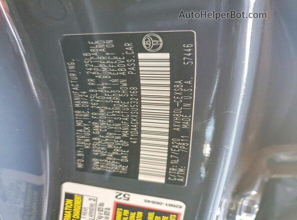 4T1DAACKXSU532168 2025 TOYOTA CAMRY Черный Вид подкапотного пространства