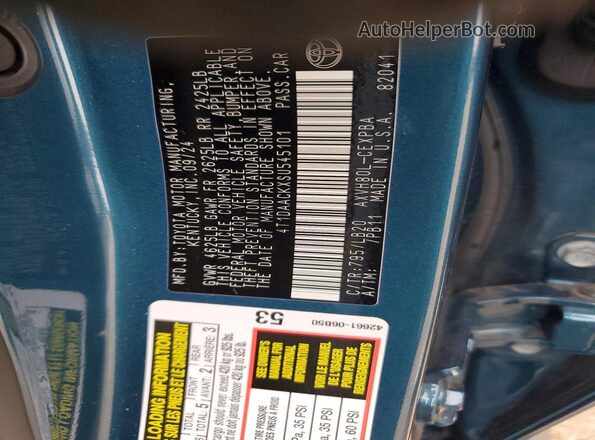 4T1DAACKXSU545101 2025 TOYOTA CAMRY Blue 