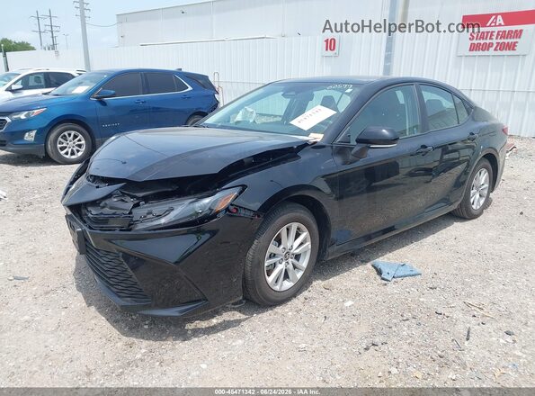 4T1DAACKXTU758731 2026 TOYOTA CAMRY Black წინა მარცხენა ხედი სამი მეოთხედიდან