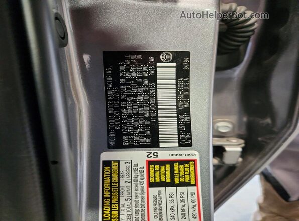 4T1DBADK0SU526455 2025 TOYOTA CAMRY Gray Widok komory silnika