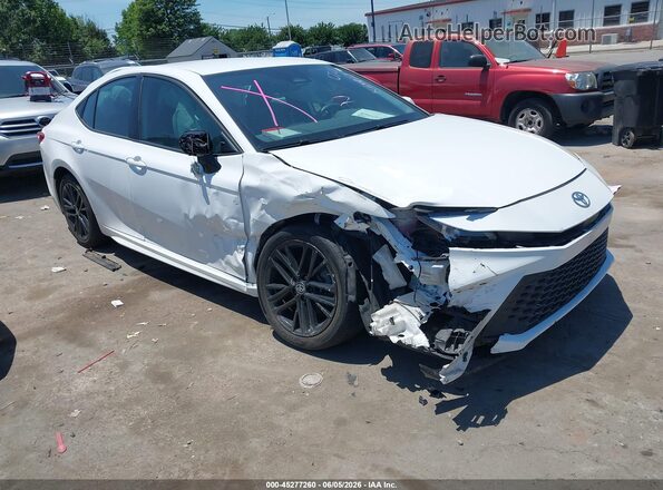 4T1DBADK1SU500205 2025 TOYOTA CAMRY White Vista del cuadro de instrumentos
