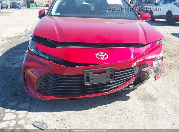 4T1DBADK2SU010145 2025 TOYOTA CAMRY Red Widok deski rozdzielczej