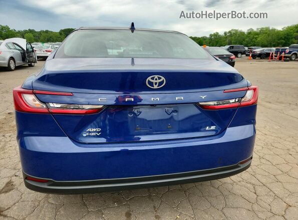 4T1DBADKXSU022334 2025 TOYOTA CAMRY Blue უკანა ხედი