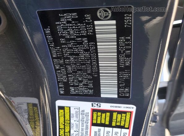 4T1DBADKXSU517679 2025 TOYOTA CAMRY Серый 
