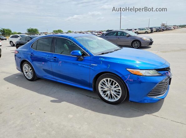 4T1F31AK3LU017276 2020 TOYOTA CAMRY Blue Передня права чверть
