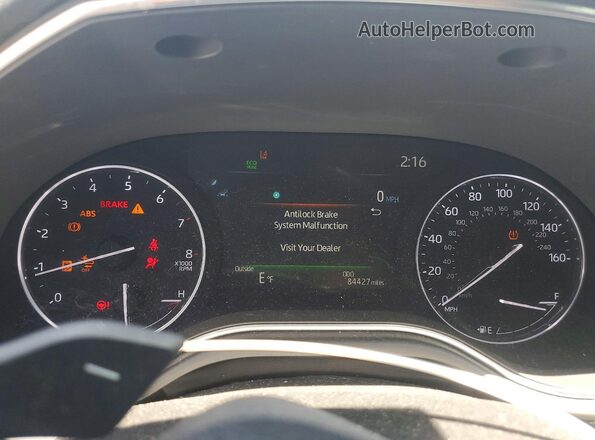 4T1FZ1FB9LU038902 2020 TOYOTA AVALON White Սարքավորումների վահանակի տեսք