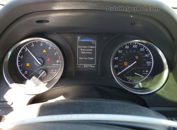 4T1G11AK2LU504639 2020 TOYOTA CAMRY Gray Вид щитка приладів