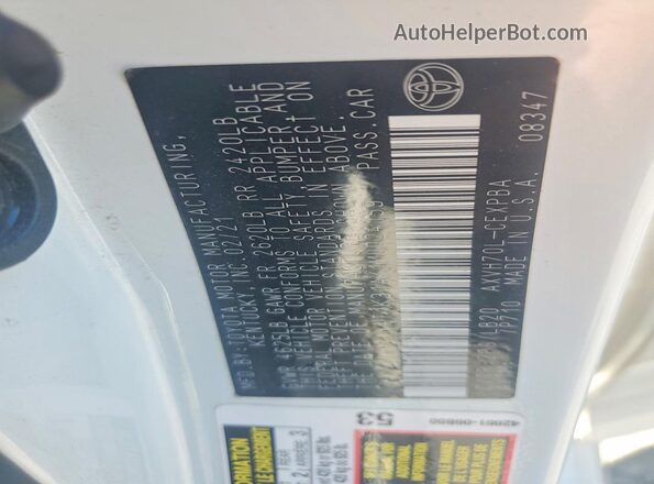 4T1K31AK1MU024159 2021 TOYOTA CAMRY White Vista del compartimento del motor
