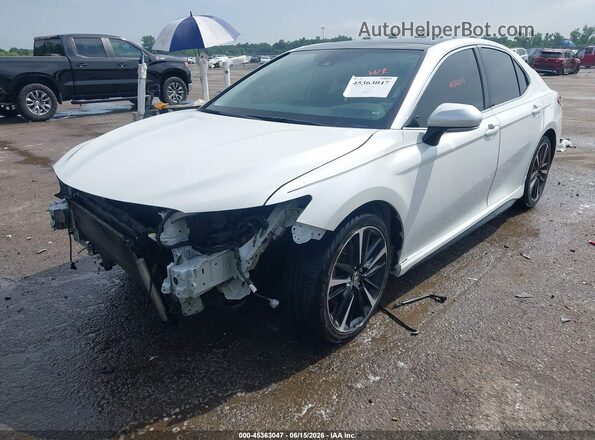 4T1K61AK8LU379528 2020 TOYOTA CAMRY White Առջևի ձախ երեք քառորդ տեսարան