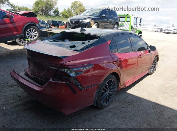 4T1K61BK2NU063818 2022 TOYOTA CAMRY Красный Задняя правая четверть