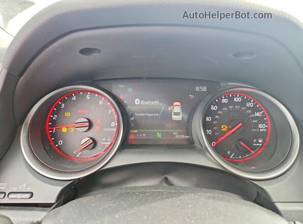 4T1K61BK2RU129130 2024 TOYOTA CAMRY White Instrument cluster view