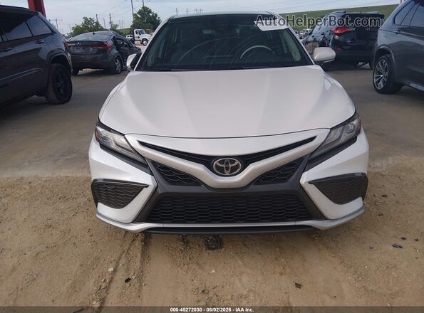 4T1KZ1AK6MU051663 2021 TOYOTA CAMRY White Вид щитка приладів