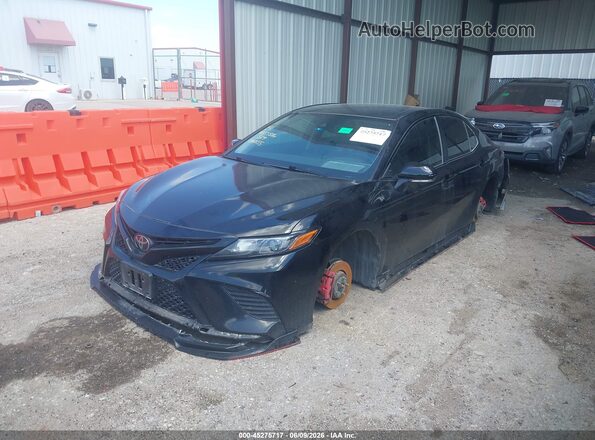 4T1KZ1AKXMU060155 2021 TOYOTA CAMRY Black Դիմացի տեսք