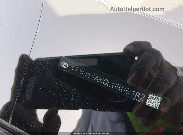 4T1M11AK0LU506182 2020 TOYOTA CAMRY Dark Blue Widok komory silnika