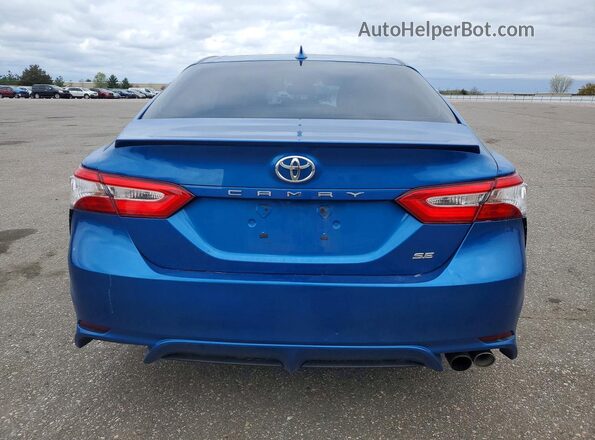 4T1M11AK1LU374873 2020 TOYOTA CAMRY Blue Вид ззаду