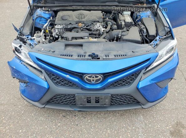 4T1M11AK1LU374873 2020 TOYOTA CAMRY Blue Вид задньої частини салону