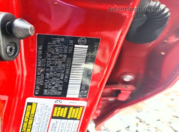 4T1M11AK8LU352952 2020 TOYOTA CAMRY Red Engine compartment view