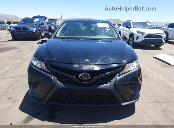 4T1M11BK3LU014258 2020 TOYOTA CAMRY Black Widok zestawu wskaźników