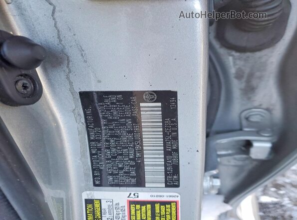 4T1M11BK5LU001897 2020 TOYOTA CAMRY Silver 