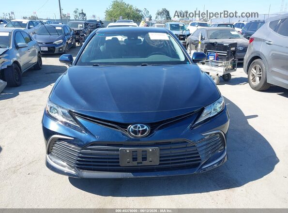 4T1R11BK3MU032962 2021 TOYOTA CAMRY Dark Blue Vista del cuadro de instrumentos