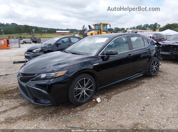 4T1S31AK4MU567022 2021 TOYOTA CAMRY Черный Передняя левая четверть