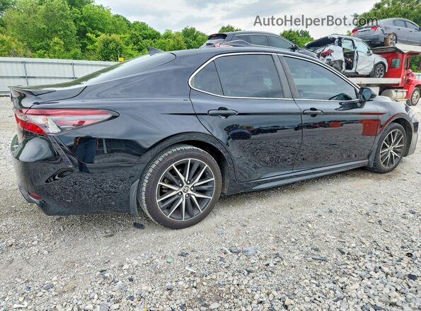 4T1T11AK4MU437462 2021 TOYOTA CAMRY Черный Задняя правая четверть