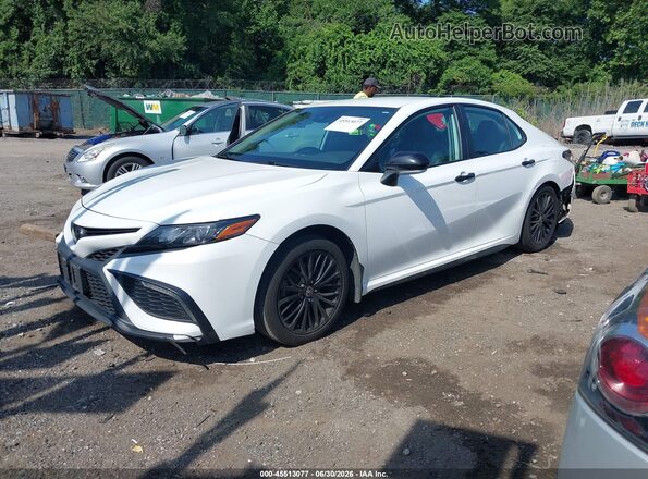 4T1T11AK4NU049892 2022 TOYOTA CAMRY White Առջևի ձախ երեք քառորդ տեսարան