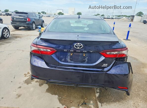 4T1T11BKXNU066470 2022 TOYOTA CAMRY Синий Вид сзади