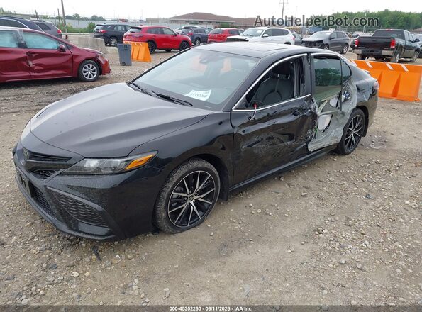 4T1T11BKXPU098502 2023 TOYOTA CAMRY Черный Передняя левая четверть
