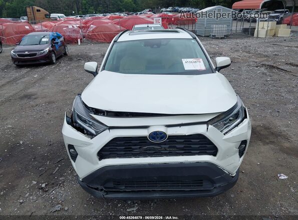 4T3B6RFV2MU044615 2021 TOYOTA RAV4 HYBRID White Vista del cuadro de instrumentos