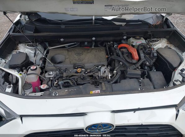 4T3B6RFV2MU044615 2021 TOYOTA RAV4 HYBRID White Vista trasera