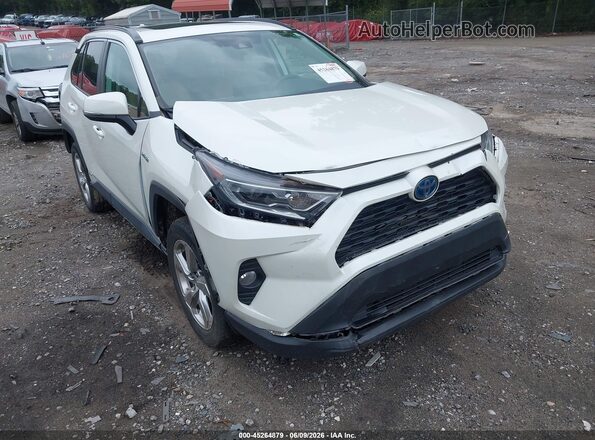 4T3B6RFV2MU044615 2021 TOYOTA RAV4 HYBRID White 
