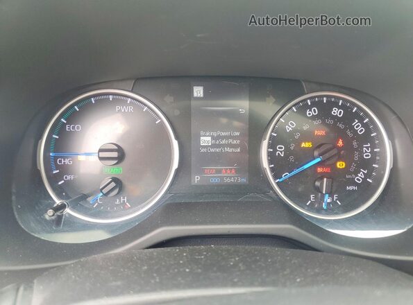 4T3B6RFV2MU058532 2021 TOYOTA RAV4 White Սարքավորումների վահանակի տեսք