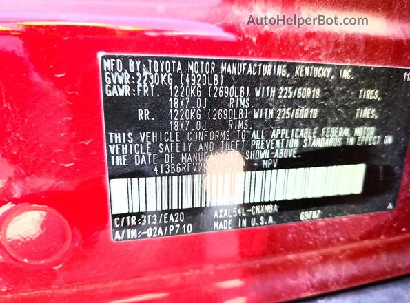 4T3B6RFV2RU175793 2024 TOYOTA RAV4 Burgundy 