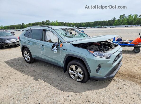 4T3B6RFV3MU056689 2021 TOYOTA RAV4 Бирюзовый Передняя правая четверть