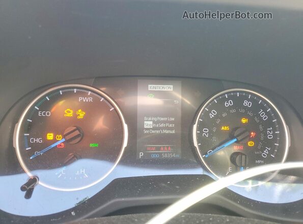 4T3B6RFV3MU056689 2021 TOYOTA RAV4 Бирюзовый Вид щитка приборов