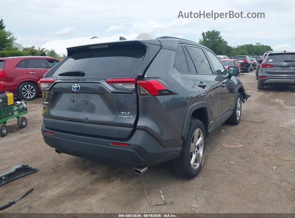 4T3B6RFV4MU040999 2021 TOYOTA RAV4 HYBRID Gray Trasero derecho