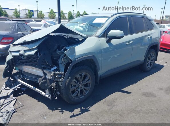 4T3B6RFV4NU103066 2022 TOYOTA RAV4 HYBRID Gray Front left